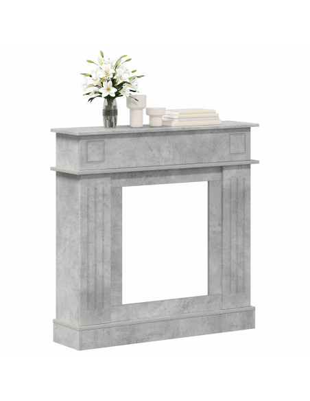 Cornice per camino Grigio Cemento 102 x 26 x 100 cm