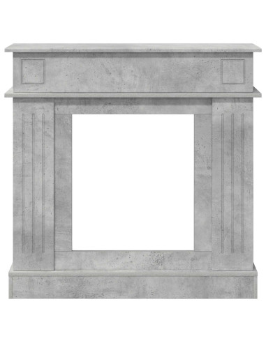 Cornice per camino Grigio Cemento 102 x 26 x 100 cm
