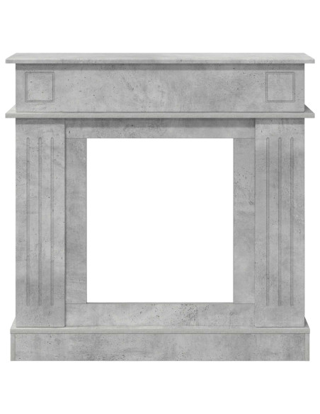 Cornice per camino Grigio Cemento 102 x 26 x 100 cm