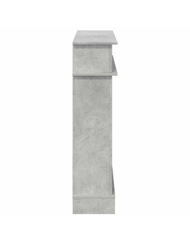 Cornice per camino Grigio Cemento 102 x 26 x 100 cm