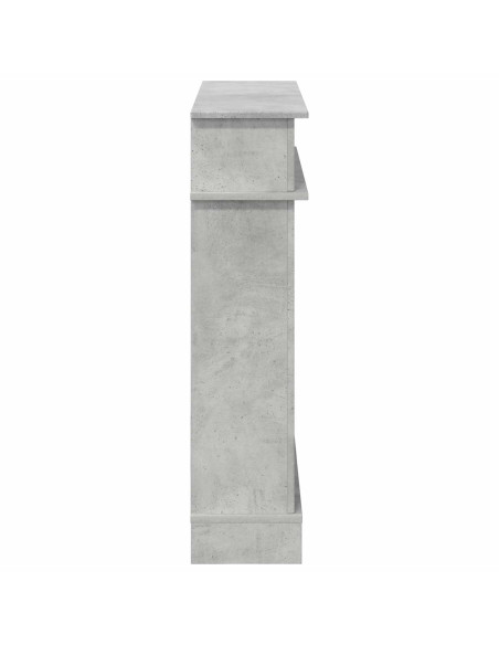 Cornice per camino Grigio Cemento 102 x 26 x 100 cm
