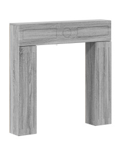 Cornice per camino Sonoma grigio 102 x 18 x 100,5 cm 2