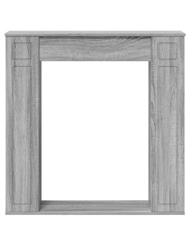 Cornice per camino Sonoma grigio 100 x 20 x 100 cm