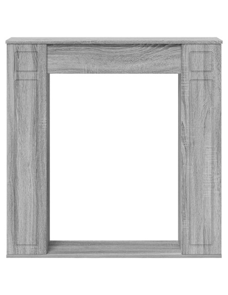 Cornice per camino Sonoma grigio 100 x 20 x 100 cm