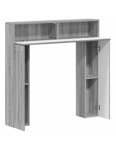 Cornice per camino Sonoma grigio 102 x 18 x 100,5 cm