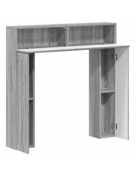 Cornice per camino Sonoma grigio 102 x 18 x 100,5 cm
