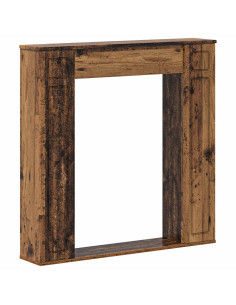 Cornice per camino Legno antico 100 x 20 x 100 cm 2