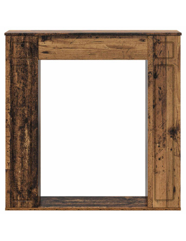 Cornice per camino Legno antico 100 x 20 x 100 cm