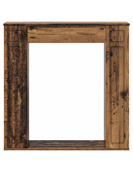 Cornice per camino Legno antico 100 x 20 x 100 cm