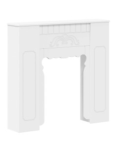 Cornice per camino Bianco 93 x 20 x 89 cm Legno ingegnerizzato 2