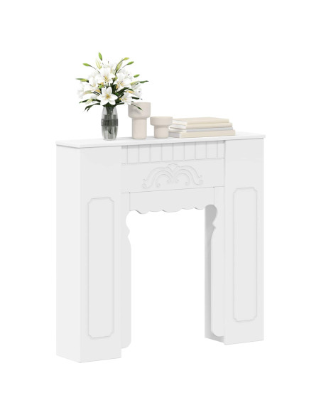 Cornice per camino Bianco 93 x 20 x 89 cm Legno ingegnerizzato