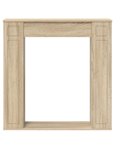 Cornice per camino Rovere Sonoma 100 x 20 x 100 cm