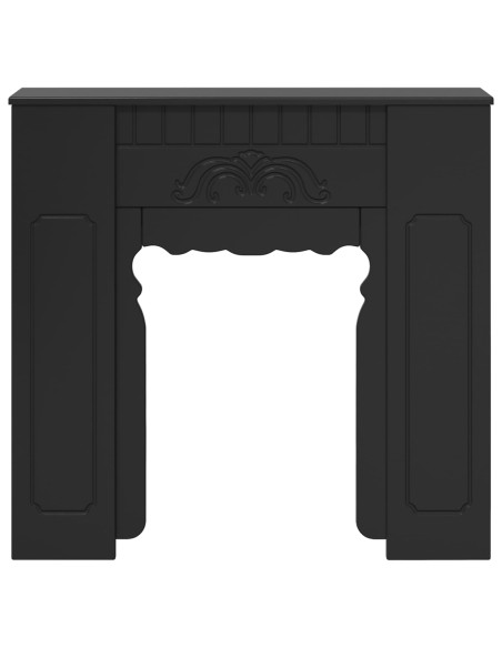 Cornice per camino Nero 93 x 20 x 89 cm Legno ingegnerizzato