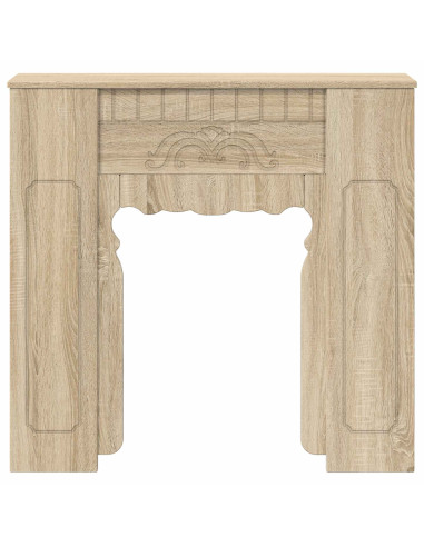 Cornice per camino Rovere Sonoma 93 x 20 x 89 cm