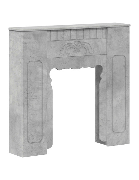 Cornice per camino Grigio Cemento 93 x 20 x 89 cm