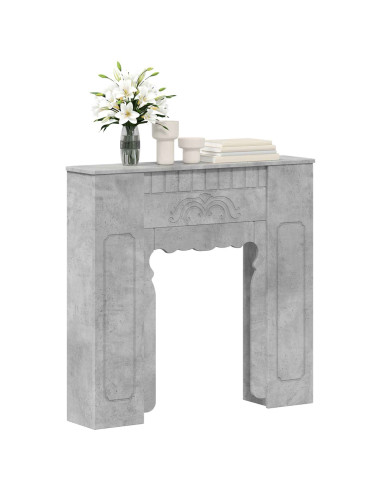 Cornice per camino Grigio Cemento 93 x 20 x 89 cm