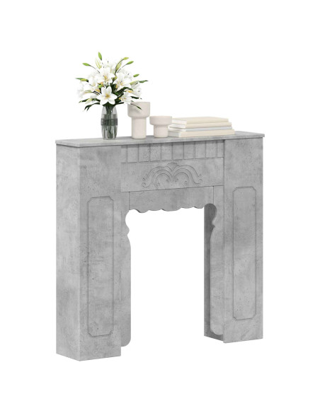 Cornice per camino Grigio Cemento 93 x 20 x 89 cm