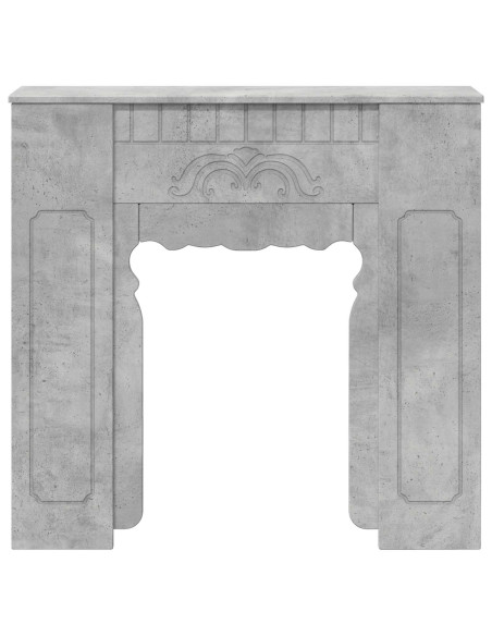 Cornice per camino Grigio Cemento 93 x 20 x 89 cm