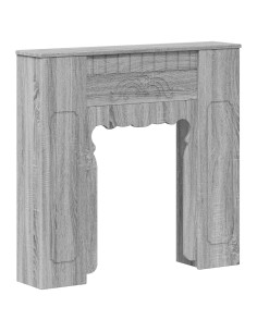 Cornice per camino Sonoma grigio 93 x 20 x 89 cm 2
