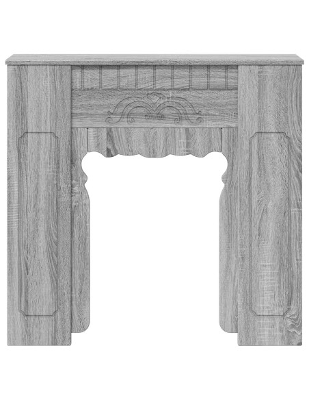 Cornice per camino Sonoma grigio 93 x 20 x 89 cm