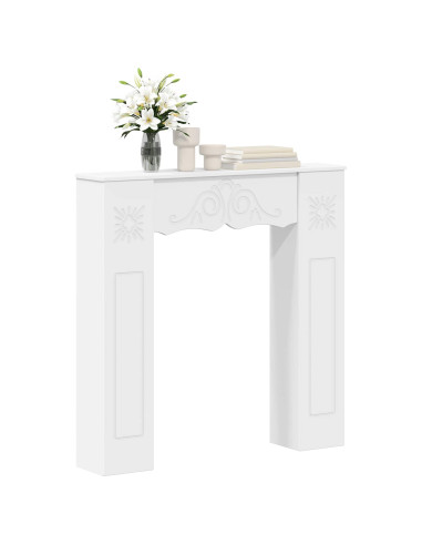 Cornice per camino Bianco 102 x 20 x 102 cm
