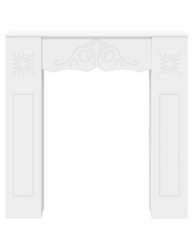 Cornice per camino Bianco 102 x 20 x 102 cm