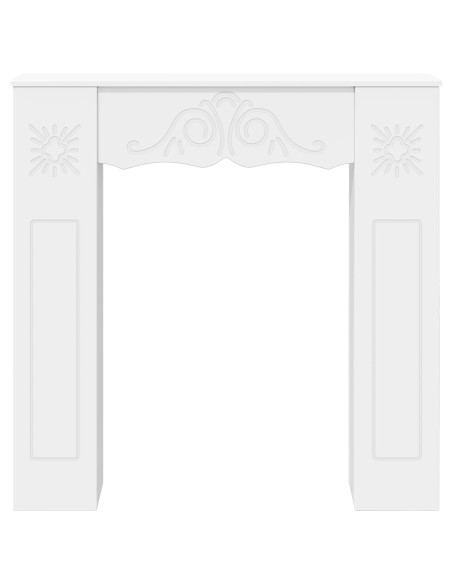 Cornice per camino Bianco 102 x 20 x 102 cm