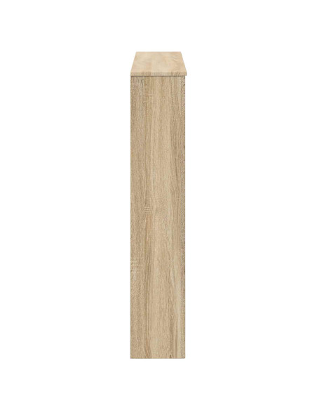 Cornice per camino Rovere Sonoma 102 x 20 x 102 cm