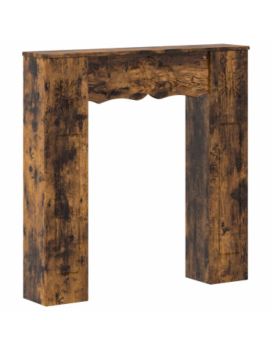 Cornice per camino Rovere Fumo 102 x 20 x 102 cm