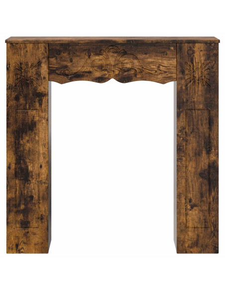 Cornice per camino Rovere Fumo 102 x 20 x 102 cm