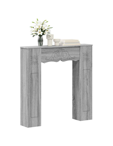 Cornice per camino Sonoma grigio 102 x 20 x 102 cm