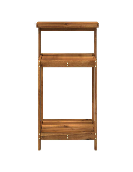 Banco da Giardinaggio Esterno 56,5 x 48,5 x 107 cm Naturale