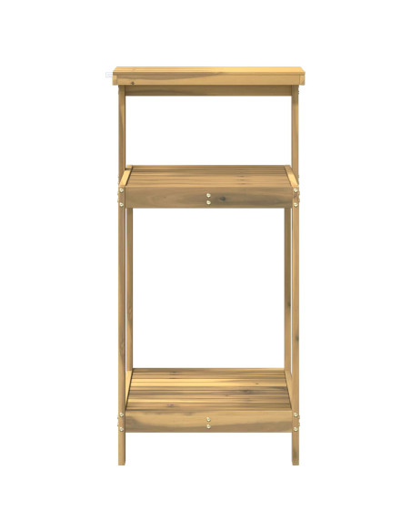 Banco da Giardinaggio Esterno 56,5 x 48,5 x 107 cm Bianco