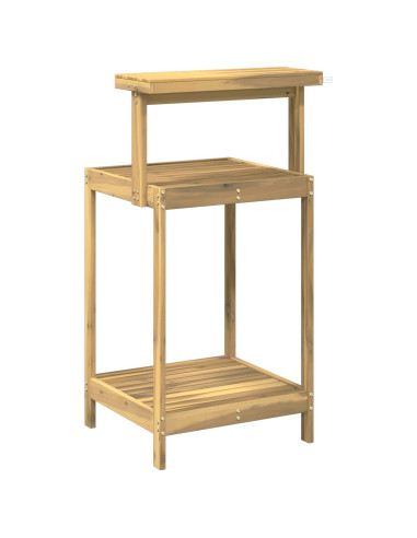 Banco da Giardinaggio Esterno 56,5 x 48,5 x 107 cm Bianco