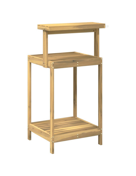 Banco da Giardinaggio Esterno 56,5 x 48,5 x 107 cm Bianco