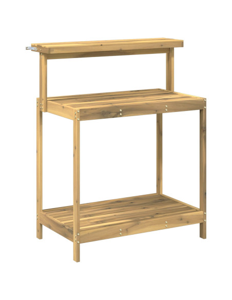 Banco da Giardinaggio Esterno 86,5 x 48,5 x 106 cm Bianco