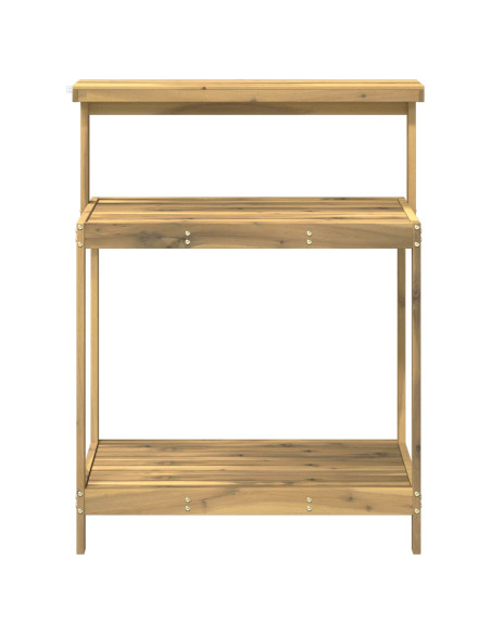 Banco da Giardinaggio Esterno 86,5 x 48,5 x 106 cm Bianco