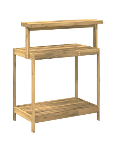 Banco da Giardinaggio Esterno 86,5 x 48,5 x 106 cm Bianco