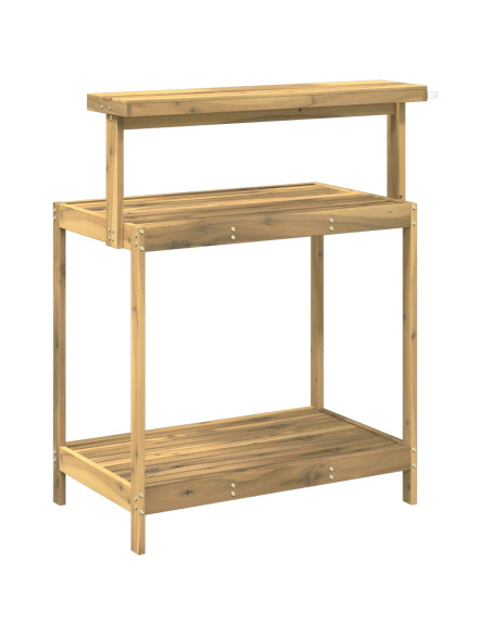 Banco da Giardinaggio Esterno 86,5 x 48,5 x 106 cm Bianco