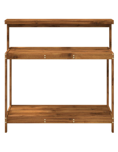 Banco da Giardinaggio Esterno 111,5 x 48,5 x 107 cm Naturale