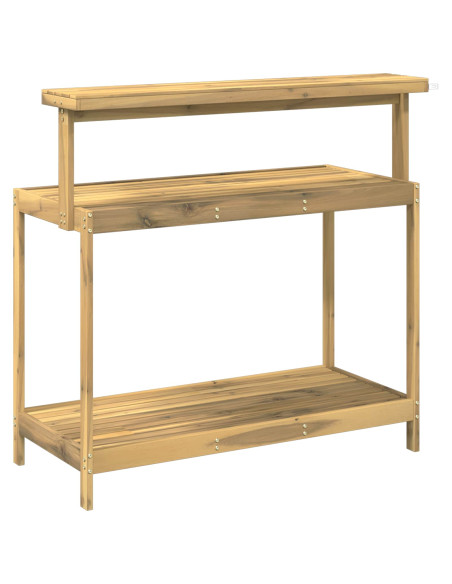 Banco da Giardinaggio Esterno 111,5 x 48,5 x 107 cm Bianco