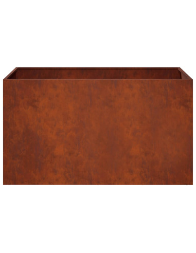 Vaso da giardino Ruggine 80 x 50 x 50 cm Acciaio Corten
