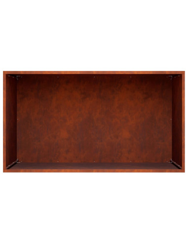 Vaso da giardino Ruggine 80 x 50 x 50 cm Acciaio Corten