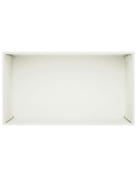 Vaso da giardino 2 pz Bianco 80 x 50 x 50 cm