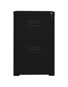 Schedario Nero 46x62x72,5 cm in Acciaio