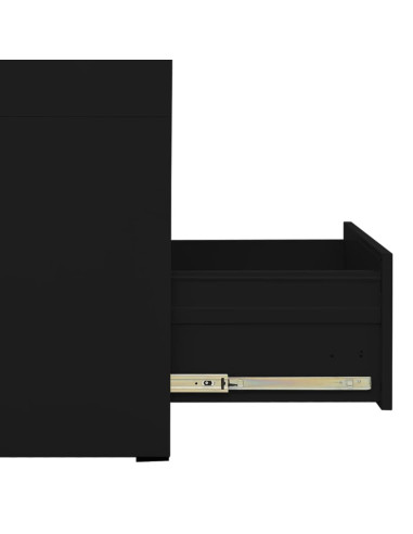 Schedario Nero 46x62x72,5 cm in Acciaio