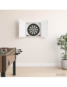 Armadio per Dartboard Bianco 56 x 12 x 63 cm