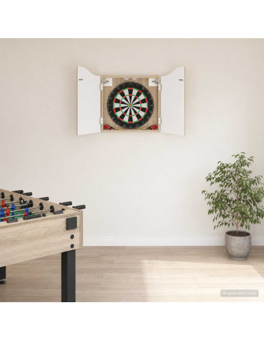 Armadio per Dartboard Rovere Sonoma 56 x 12 x 63 cm