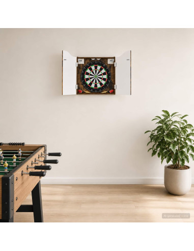 Armadio per Dartboard Rovere Fumo 56 x 12 x 63 cm
