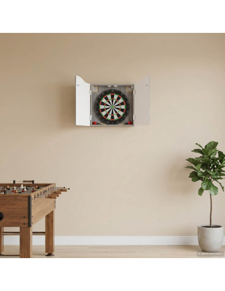 Armadio per Dartboard Sonoma grigio 56 x 12 x 63 cm
